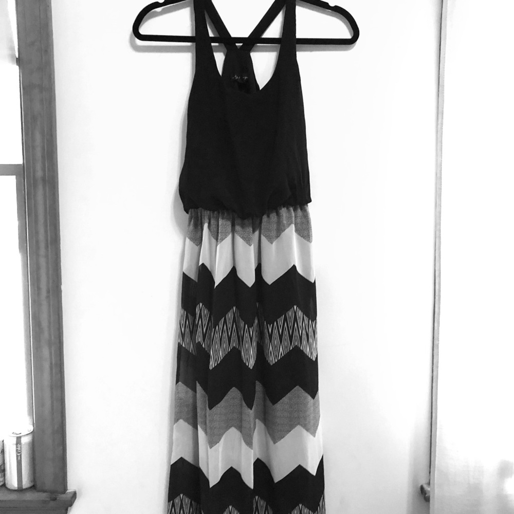 Flowy long summer dress.